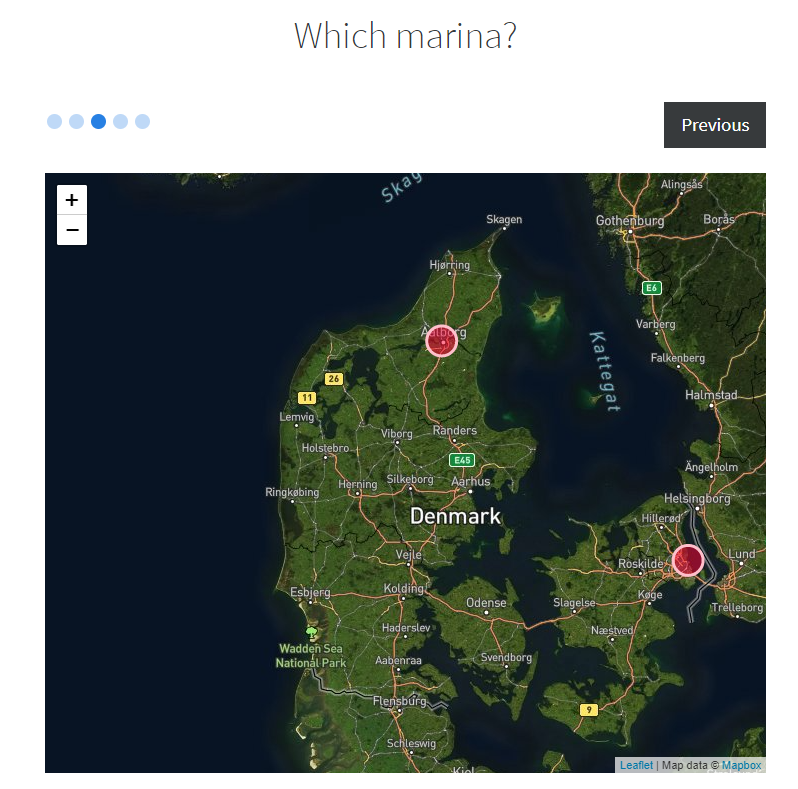 Leaflet JS map snapshot